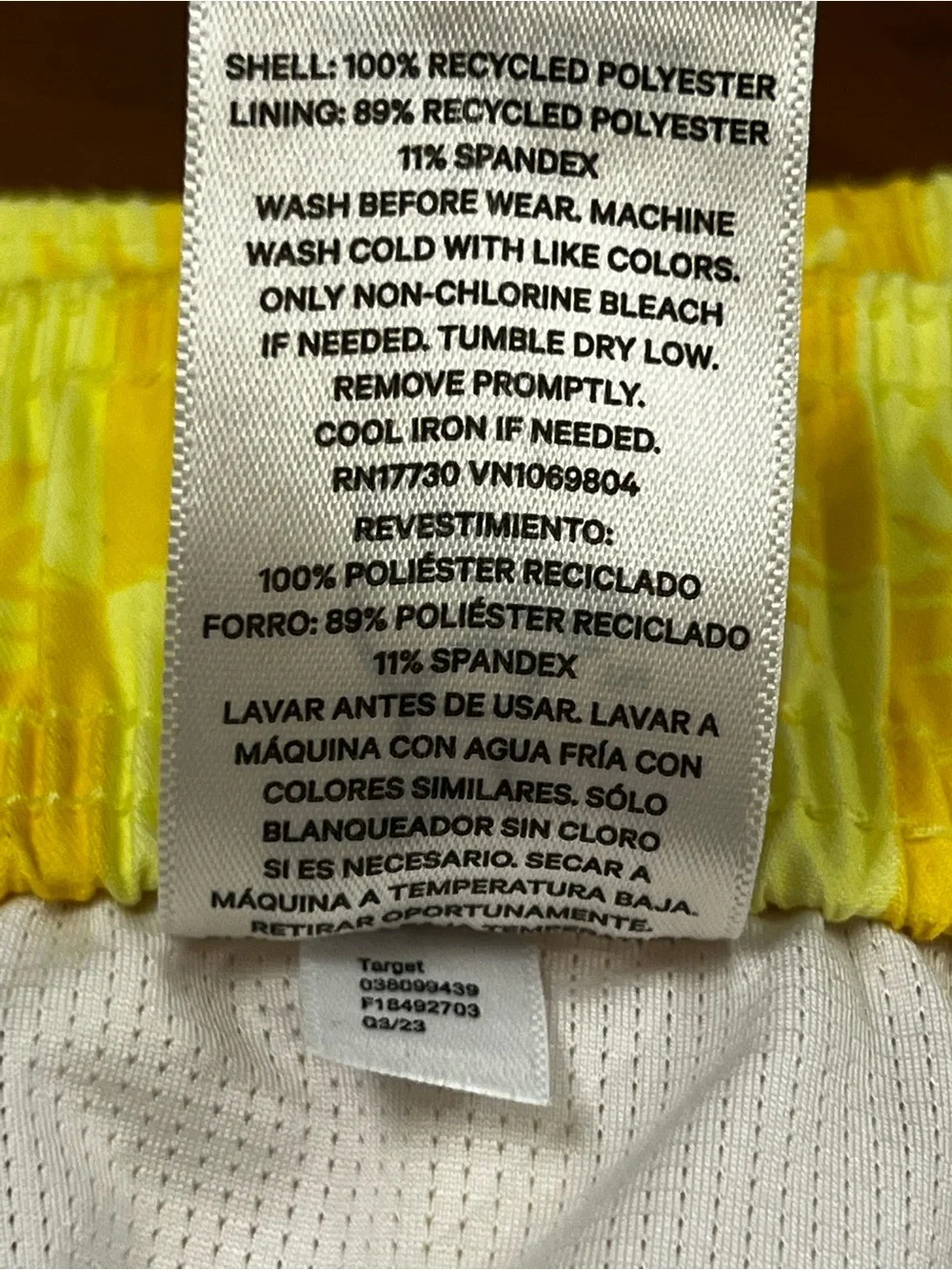 Boys Art Class Swim Trunks Size M (8) - Yellow Checkerboard Sun Print